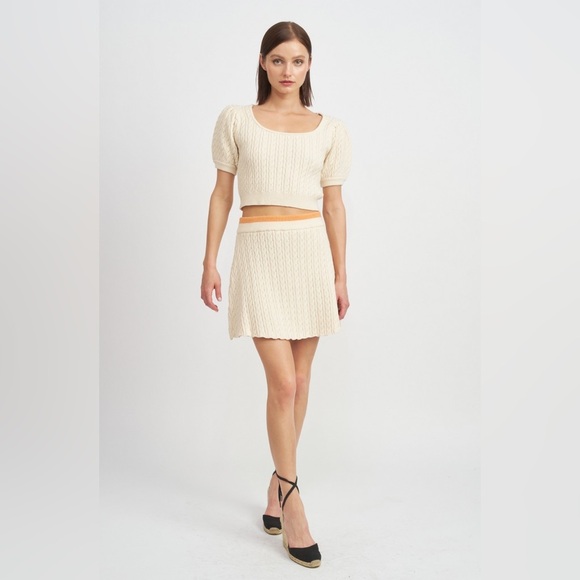 En Saison Jodi Sweater Top in Ivory - Picture 1 of 5